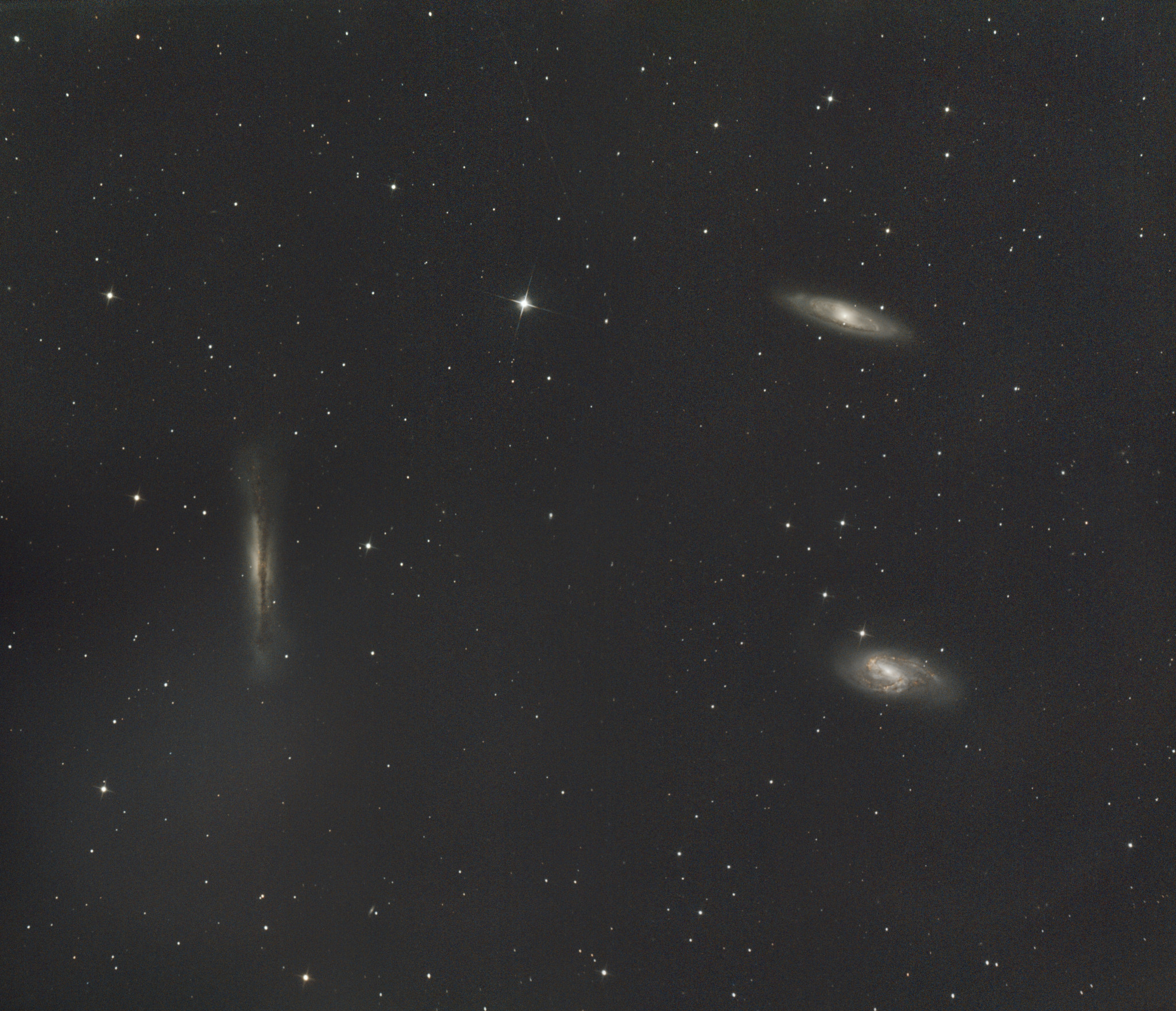 Messier 65, Messier 66 és NGC 3628 (Leo triplet)